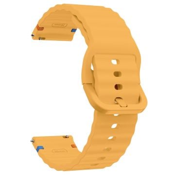 22 mm silikonarmband Xiaomi Watch S4 Sport / Redmi Watch 5 Active Wave Design klockarmband - Gul