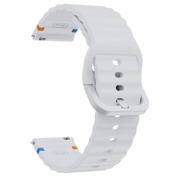 22 mm silikonarmband Xiaomi Watch S4 Sport / Redmi Watch 5 Active Wave Design klockarmband - Ljusgrå