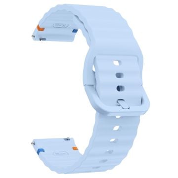 22 mm silikonarmband Xiaomi Watch S4 Sport / Redmi Watch 5 Active Wave Design klockarmband - Baby Blå