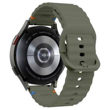 20 mm silikonarmband Garminactive 5 / Garmin vivoactive 5 / Venu Sq Wave Design klockarmband - Militärgrön