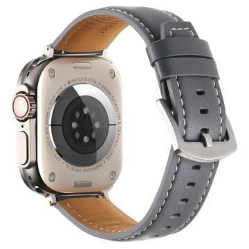 Armband Apple Watch Series 41mm - 40mm - 38mm äkta koskinn - Grå