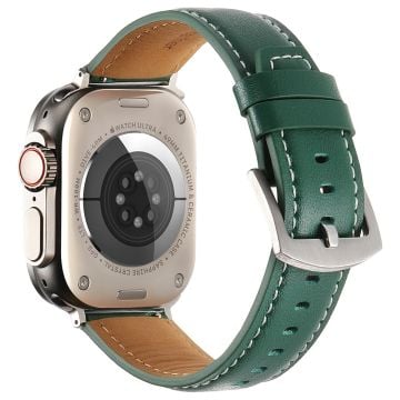 Armband Apple Watch Series 41mm - 40mm - 38mm äkta koskinn - Grön