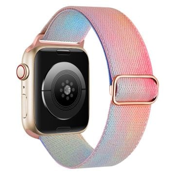 Färgstarkt klockarmband i flytande nylon för Apple Watch Series 9/8/7/6/SE 41mm/40mm/38mm - Phantom Aurora