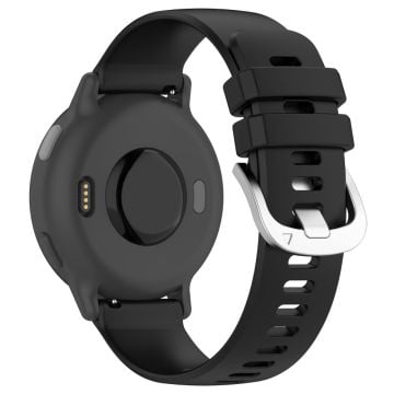 Garmin vivoactive 5 / GarminActive 5 Klockarmband 20 mm silikonarmband med stålspänne - Svart