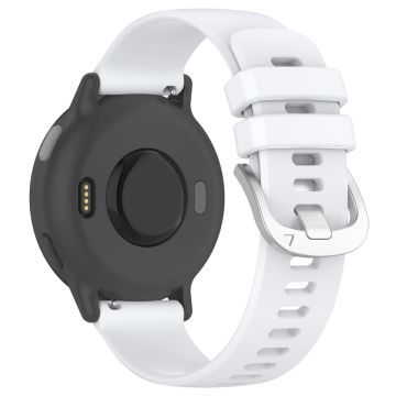 Garmin vivoactive 5 / GarminActive 5 Klockarmband 20 mm silikonarmband med stålspänne - Vit