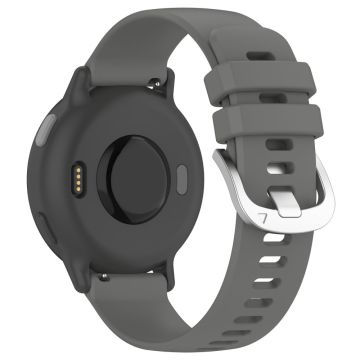 Garmin vivoactive 5 / GarminActive 5 Klockarmband 20 mm silikonarmband med stålspänne - Mörkgrå