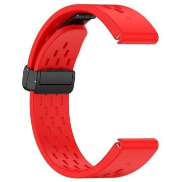 Garmin Fenix 7 / Forerunner 965 / 955 / 945 / 935 Watch Band 22mm Silicone Breathable Wristband - Red