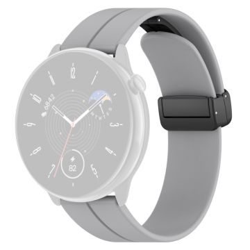 Huami Amazfit GTR Mini / GTS 4 / 3 / 2 / Bip 3 Klockarmband Magnetiskt vikbart spänne 20mm silikonarmband - Grå