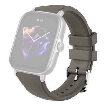 Huami Amazfit GTS 4 / 3 / 2 / Mini / Bip U 20mm Smart Watch Armband Pin Buckle Flexibelt armband - Mörkgrå