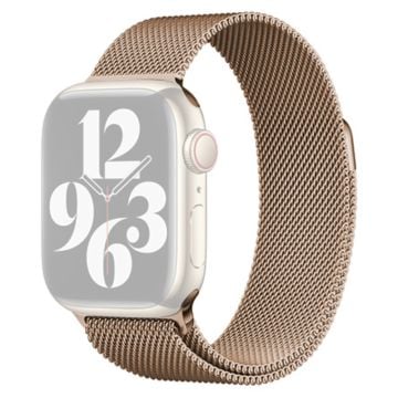 KALEBOL KLB-ML-001 Apple Watch Series 41mm / 40mm / 38mm Milanese metallarmband - Retro Guld