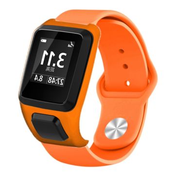 TomTom Runner 3 / Adventurer Sportarmband Silikon Klockarmband med fodral - Orange