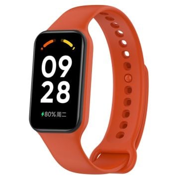 Xiaomi Smart Band 8 Active / Redmi Band 2 Flexibelt klockarmband Ersättningsarmband med klockfodral - Orange