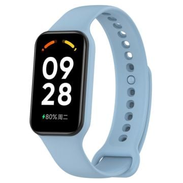 Xiaomi Smart Band 8 Active / Redmi Band 2 Flexibelt klockarmband Ersättningsarmband med klockfodral - Himmelsblå