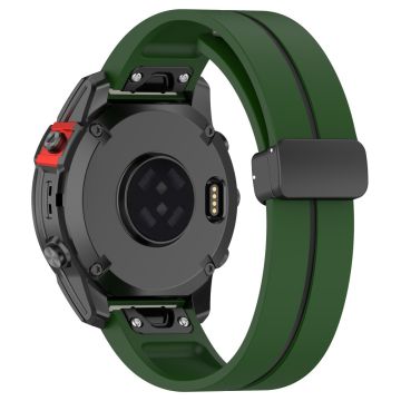 Garmin 26 mm Quickfit Universal klockarmband Svart spänne Flexibelt armband i två färger - Militärgrön + Svart