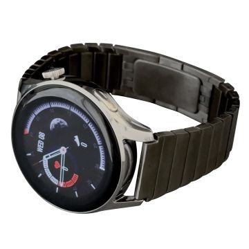 Samsung Galaxy Watch3 45mm / Huawei Watch GT 4 46mm Band 22mm Klockarmband i rostfritt stål - Silver