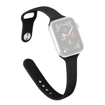 Apple Watch 49mm / 45mm / 44mm / 42mm Klockarmband Slim Band - Svart