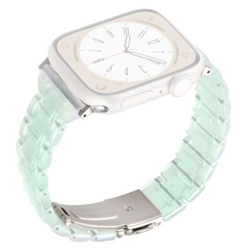 Apple Watch 41mm / 40mm / 38mm Resin Bands 3-Bead klockarmband - Gradient Grön