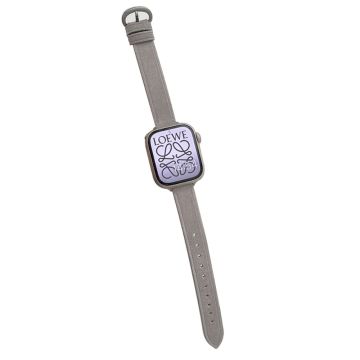 Apple Watch Series 41mm / 40mm / 38mm läderarmband mjukt armband - Grå