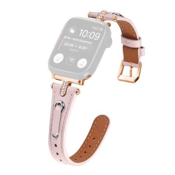 Apple Watch Series 41mm / 40mm / 38mm Klockarmband Grå klockarmband - Rosa