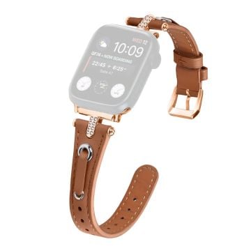 Apple Watch Series 41mm / 40mm / 38mm Klockarmband Grå klockarmband - Brun