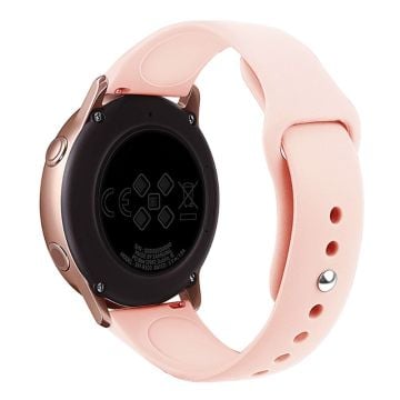 KALEBOL KLB-DKGJ-001 Huawei Watch GT 4 41mm / Garmin Venu 3S 18mm Silicone Band Watch Strap - Vintage Rose