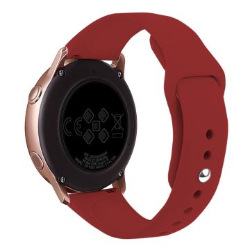 KALEBOL KLB-DKGJ-001 Samsung Galaxy Watch3 45mm / Garmin Venu 3 Watch Strap 22mm Silicone Band - Lake Rose Red