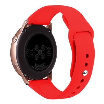 KALEBOL KLB-DKGJ-001 Samsung Galaxy Watch3 45mm / Garmin Venu 3 Watch Strap 22mm Silicone Band - Lake Red