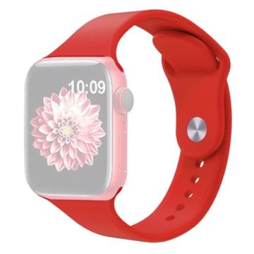 KALEBOL Apple Watch Series 41mm / 40mm / 38mm Silikonarmband, Storlek: S / M - Röd