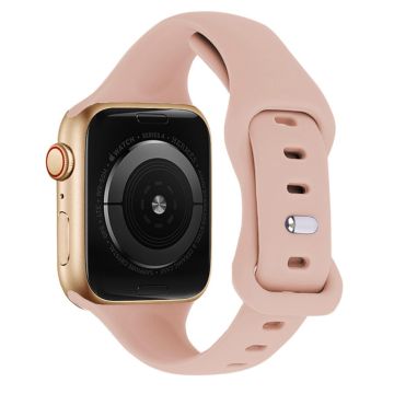 KALEBOL Apple Watch Series 41mm / 40mm / 38mm Silikonarmband Ersättning, Storlek: L - Rosa