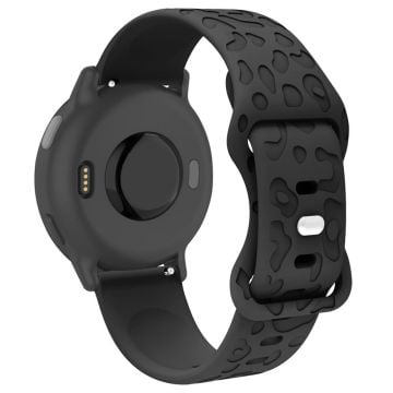 Coros Pace 3 / Apex 46mm / Apex Pro Silicone Band 22mm Leopard Texture Watch Strap - Black