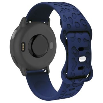 Garmin Venu 2 Plus / vivoactive 5 20mm silikonarmband Leopard Texture Justerbart armband - Marinblå