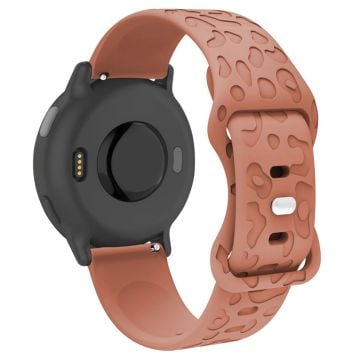 Garmin Venu 2 Plus / vivoactive 5 20mm silikonarmband Leopard Texture Justerbart armband - Brun