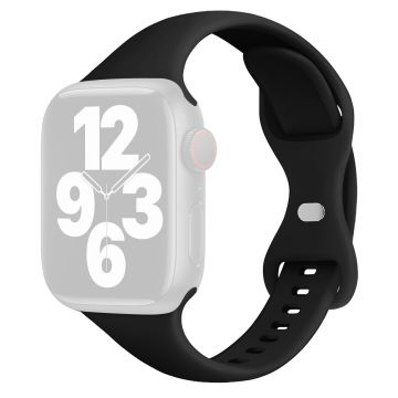 Apple Watch Series 41mm / 40mm / 38mm klockarmband silikonarmband - Svart