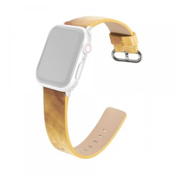 Apple Watch Series 41mm / 40mm / 38mm Marble ersättningsband - Gul