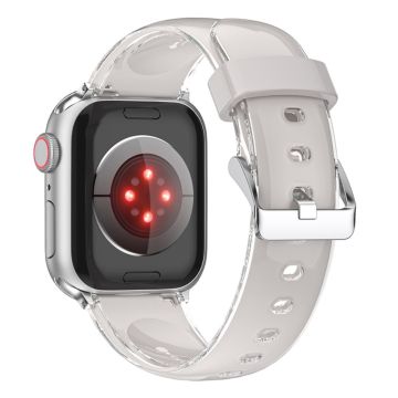 Apple Watch Series 41mm / 40mm / 38mm klockarmband i flytande silikon - Grå