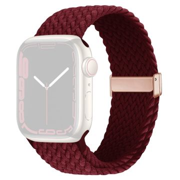 Apple Watch Series 41mm / 40mm / 38mm Nylon Rem Rembyte - Vinröd