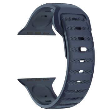 Apple Watch Series 41mm - 40mm - 38mm Universalarmband Fluorkubber klockarmband - Blå