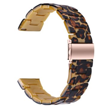 Donerton Smart Watch Replacement Watch Band Waterproof Resin Watch Strap - Leopard Printed