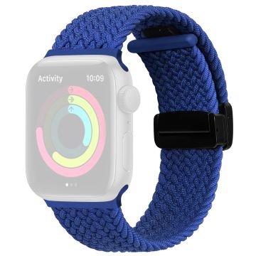 Apple Watch Series 41mm - 40mm - 38mm Universal Nylon klockarmband Magnetiskt armband - Blå