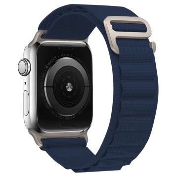 KALEBOL Apple Watch Series 41mm - 40mm - 38mm Universal klockarmband Nylon Loop Band - Mörkblå