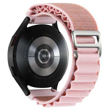 KALEBOL KLB-GSNL-001 Samsung Galaxy Watch3 45mm / Huawei Watch GT4 46mm Watch Strap 22mm Nylon Wristband - Pink