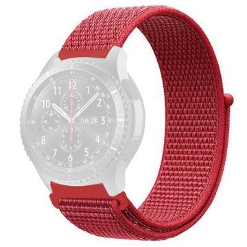 KALEBOL KLB-NLHH-001 Samsung Galaxy Watch6 / Watch6 Classic Klockarmband 20mm Nylon Loop Band - Röd