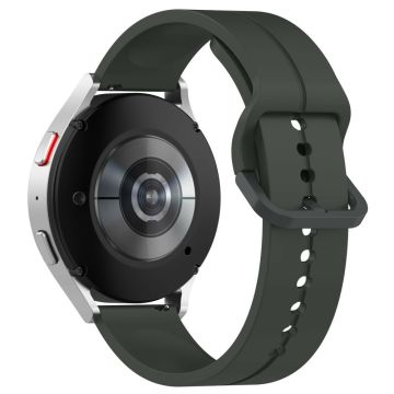 Samsung Galaxy Watch6 Classic 43mm / 47mm Silikon Klockarmband 20mm Justerbart Armband - Mörkgrå