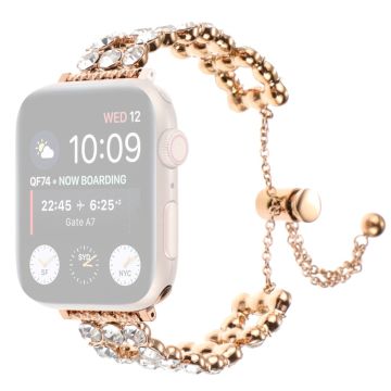 Armband i zinklegering Apple Watch Series 49mm - 45mm - 44mm - 42mm Universal Watch Strap - Roséguld