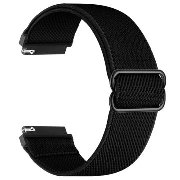 Samsung Galaxy Watch3 45mm / Huawei Watch GT 4 46mm Nylon Klockarmband 22mm Ersättningsarmband - Svart