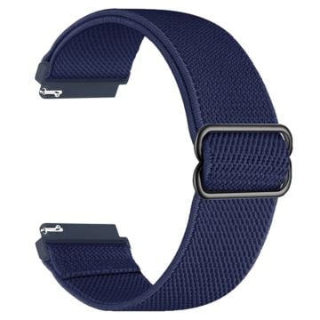 Samsung Galaxy Watch3 45mm / Huawei Watch GT 4 46mm Nylon Klockarmband 22mm Ersättningsarmband - Mörk Marinblå