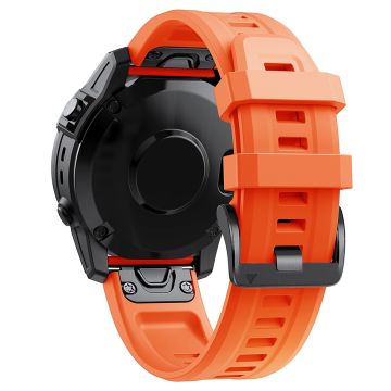 KALEBOLKLB-TXGJ-001 Garmin Fenix 7S / 7S Pro 20 mm klockarmband i silikon med trapetsformade hål - Orange