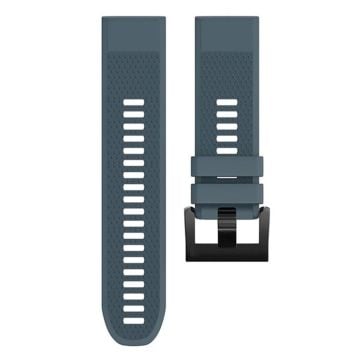 KALEBOL KLB-SJLWGJ-001 Garmin Fenix 7X / Fenix 7X Pro klockarmband 26 mm triangulärt diamantmönster silikonarmband - Marinblå