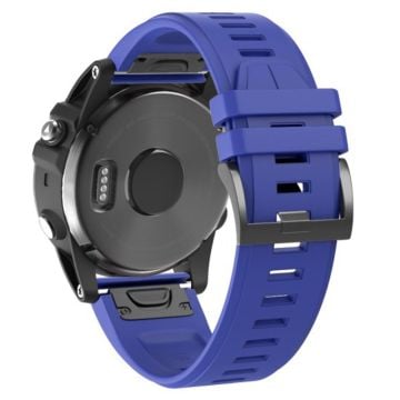 KALEBOL KLB-PWGJ-001 Garmin Fenix 7X / 7X Pro klockarmband 26 mm silikonarmband - Safir