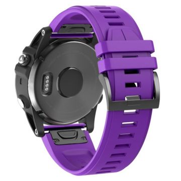 KALEBOL KLB-PWGJ-001 Garmin Fenix 7X / 7X Pro klockarmband 26 mm silikonarmband - Lila